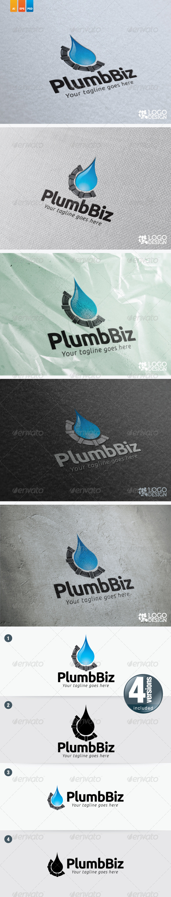 Plumbing Biz - Objects Logo Templates