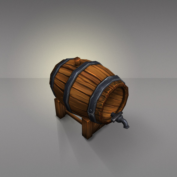 Wine Barrels Low - 3Docean 4603954