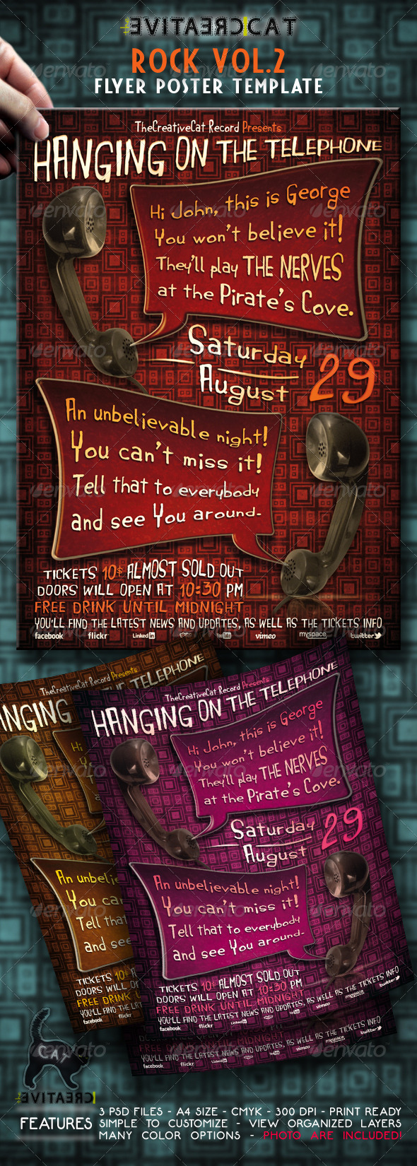 ROCK FLYER/POSTER VOL.2 - Events Flyers