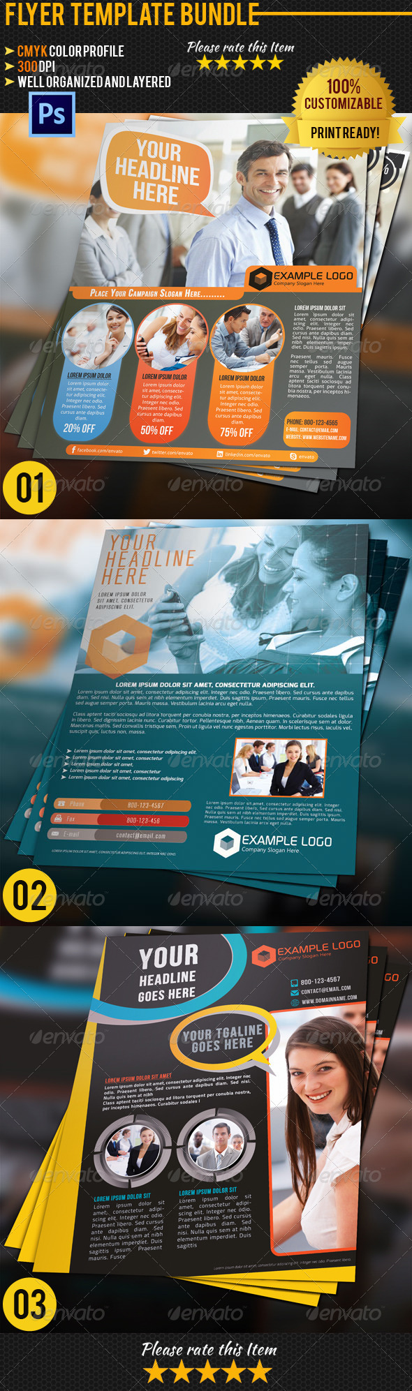 Corporate Business Flyer Bundle 02 - Corporate Flyers