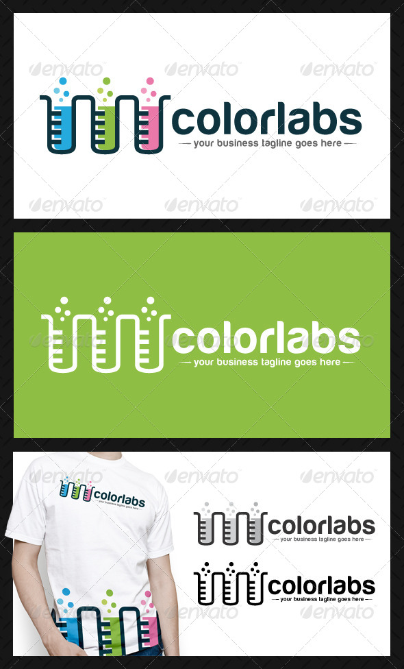 Colorful Lab Logo Template - Objects Logo Templates