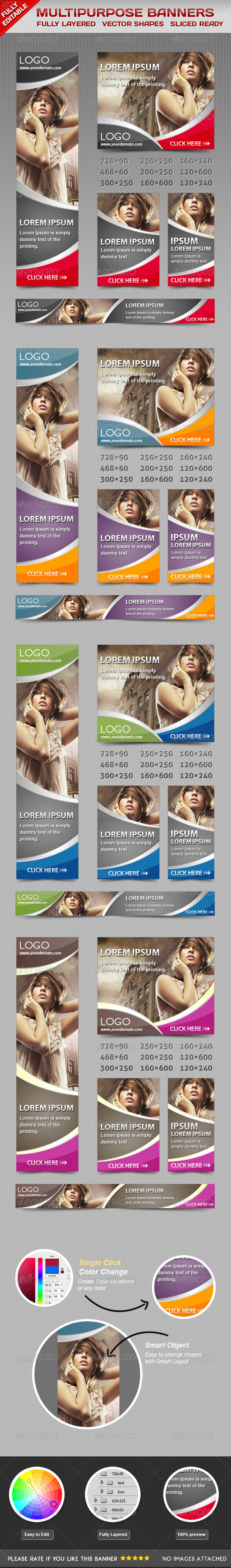 Multiporpose Glamorous Banners - Banners & Ads Web Elements
