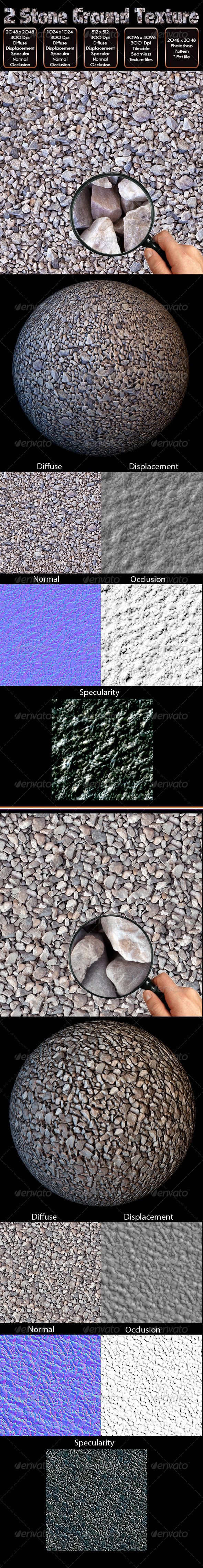 2 Stone Ground Texture - 3DOcean Item for Sale