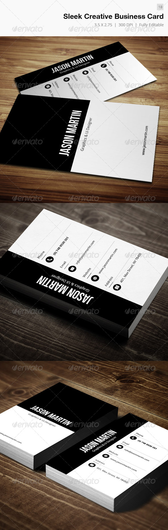 Sleek Creative Business Card - 18 - Creative Business Cards