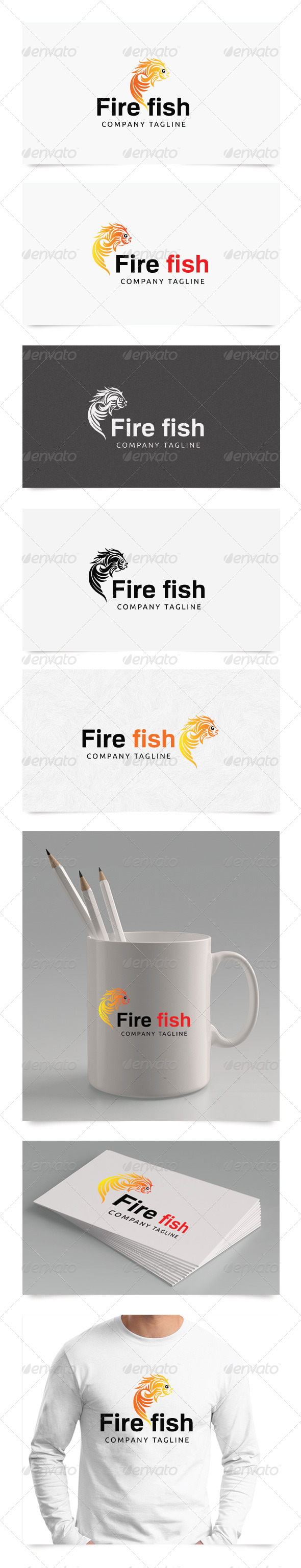 Fire Fish - Symbols Logo Templates