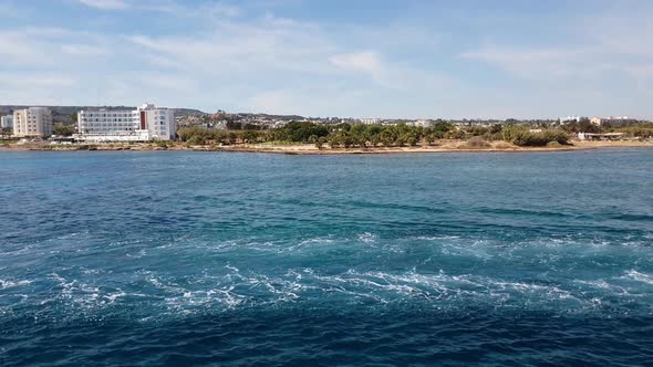 Mediterranean Traffic Along Pernera, Cyprus