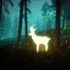 Glowing Deer in a Stylized fantasy forest HD - VideoHive Item for Sale