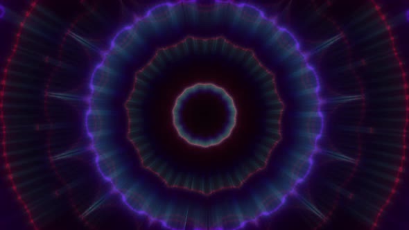 Purple Symmetrical Neon Vj Loop