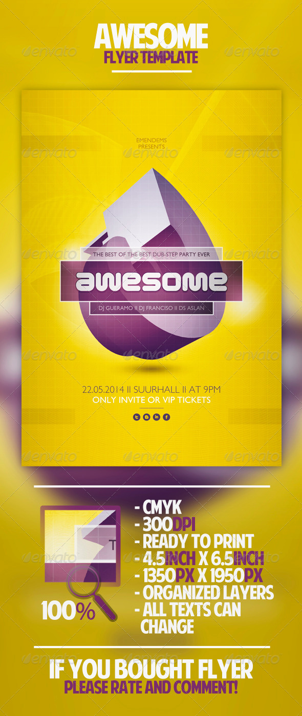 Flyer Template - Clubs & Parties Events