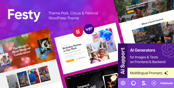 Festy - Theme Park, Circus & Festival WordPress Theme