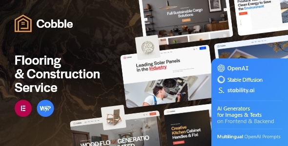 Cobble - Flooring & Construction WordPress Theme + AI