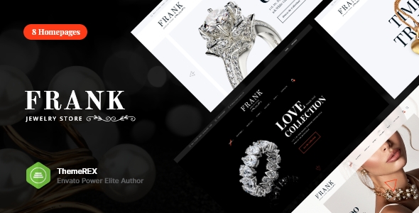 Frank Jewelry Store Accessories Watches WordPress Theme by