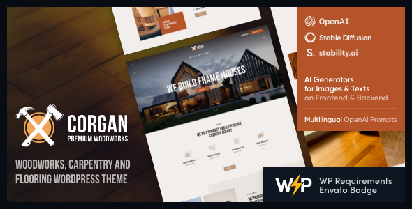 Corgan | Woodwork, Carpentry and Flooring WordPress Theme