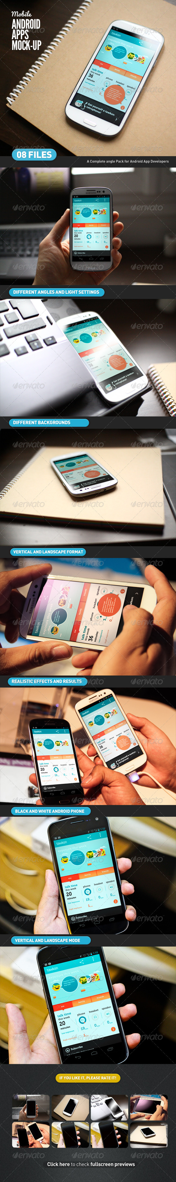 Mobile App | Android App Mock-Up - Mobile Displays