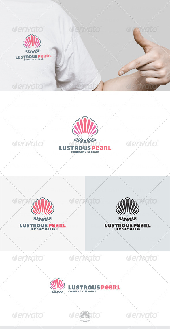 Lustrous Pearl Logo - Vector Abstract
