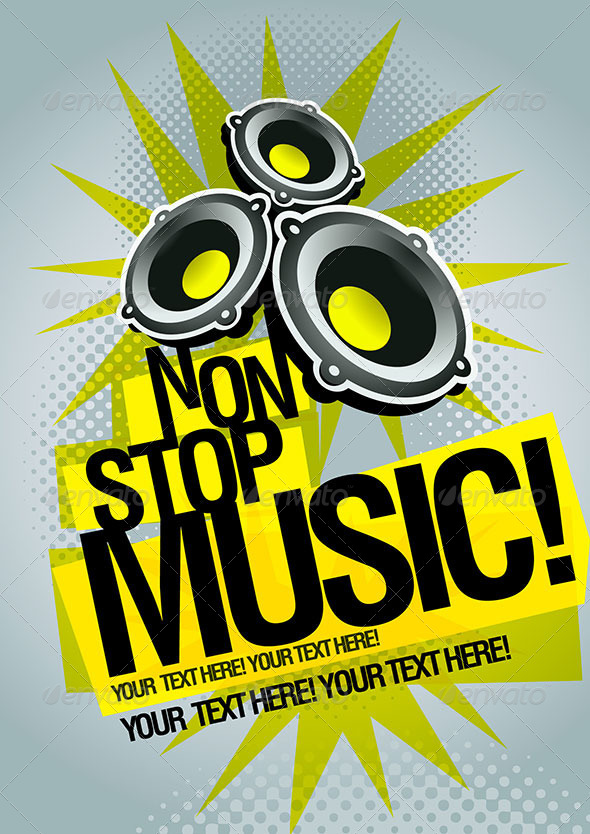 Non-stop Party Poster Template - Miscellaneous Conceptual