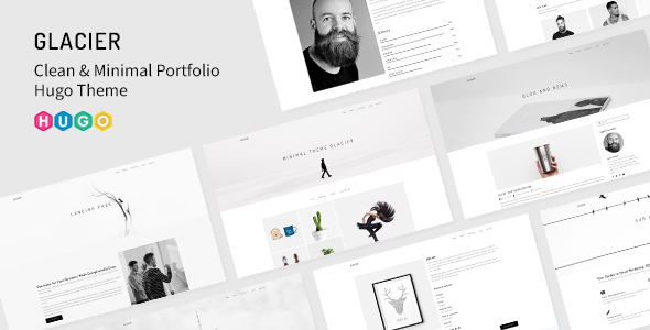 Glacier - Clean & Minimal Portfolio Hugo Theme