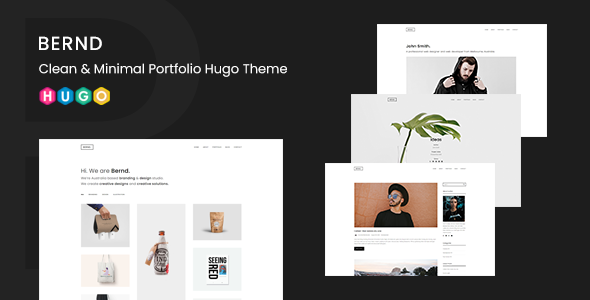 Bernd - Clean & Minimal Portfolio Hugo Theme