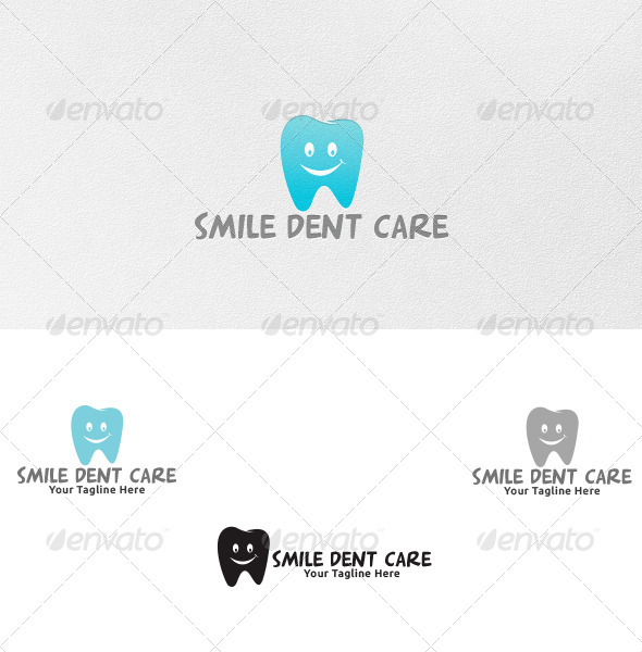 Smile Dent Care - Logo Template - Vector Abstract