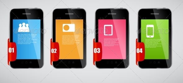 Infographic Template Business Vector Illustration - Web Technology