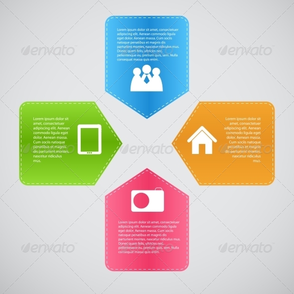 Infographic Template Business Vector Illustration - Web Technology