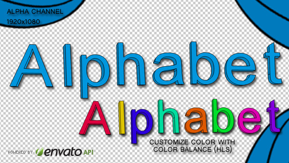 Cartoon Alphanumeric Characters, Motion Graphics | VideoHive