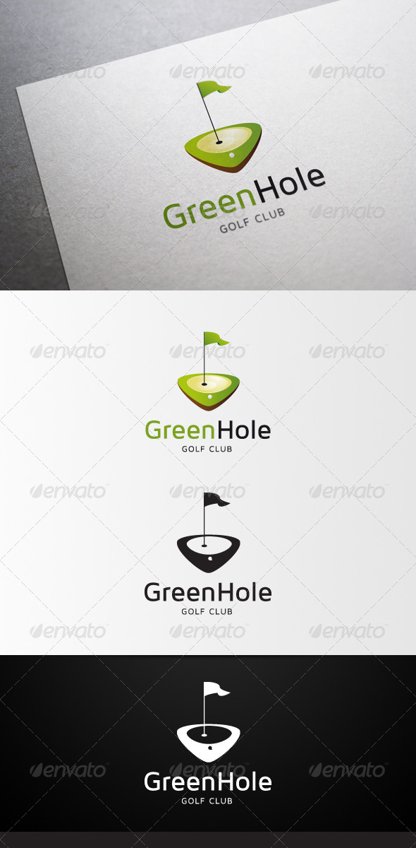 GreenHole Golf Club Logo - Abstract Logo Templates