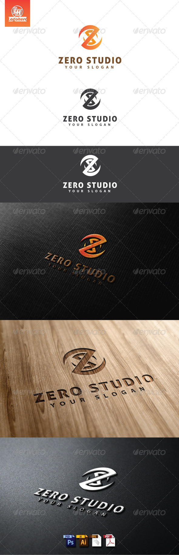 Zero Studio Logo Template - Letters Logo Templates