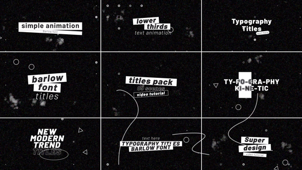 Titles Animation  AE Titles template preview