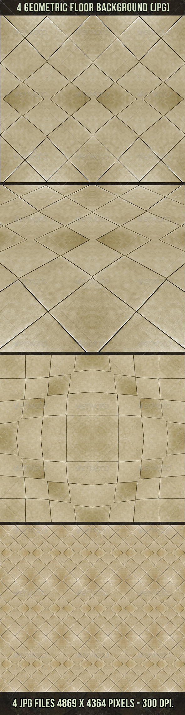 4 Geometric Floor Abstract Background - Abstract Backgrounds
