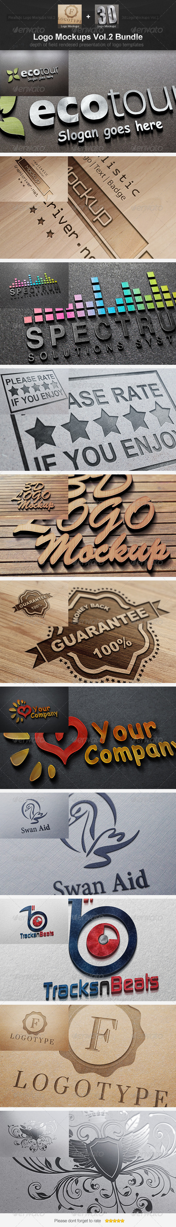 Logo Mockups Vol.2 Bundle - Logo Product Mock-Ups