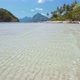 El Nido, Palawan, Philippines. Shallow Lagoon, Sandy Beach with Rippled Calm Waves and Las Cabanas - VideoHive Item for Sale