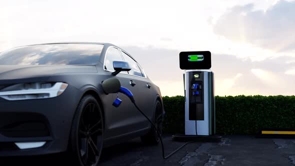  Electric Car Connected The Charging Station II alt