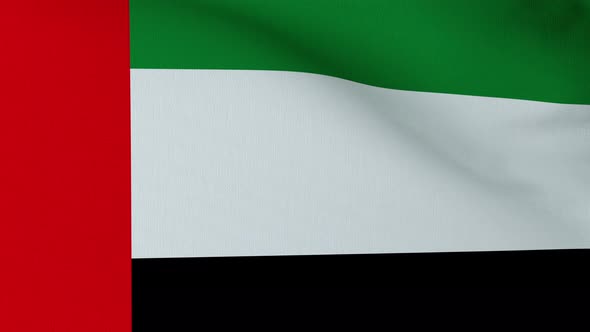 Waving United Arab Emirates flag
