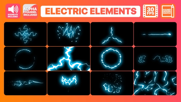 Cartoon Electricity | Motion Graphics Pack, Motion Graphics | VideoHive