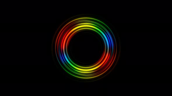 Abstract Glowing Gradient Circle Round Animation alt
