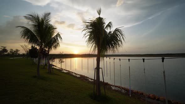 Silhouette move at the light decoration alt