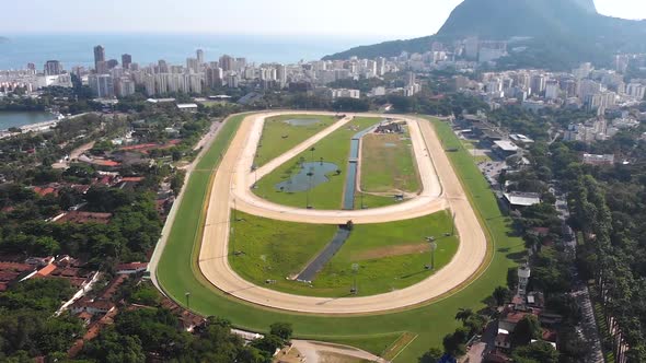 Hipodromo Da Gavea, Hippodrome Rio De Janeiro, Brazil, Stock Footage