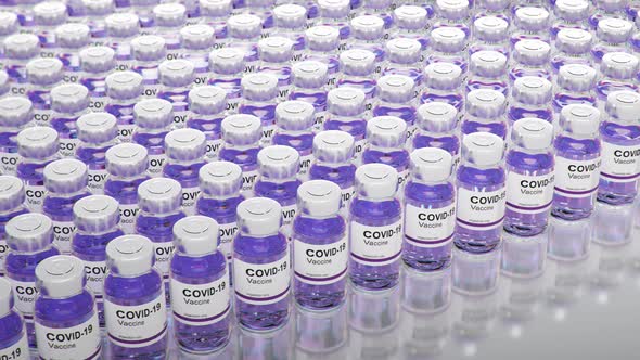 Coronavirus Covid -19 vaccine bottle. SARS-CoV-2. Corona