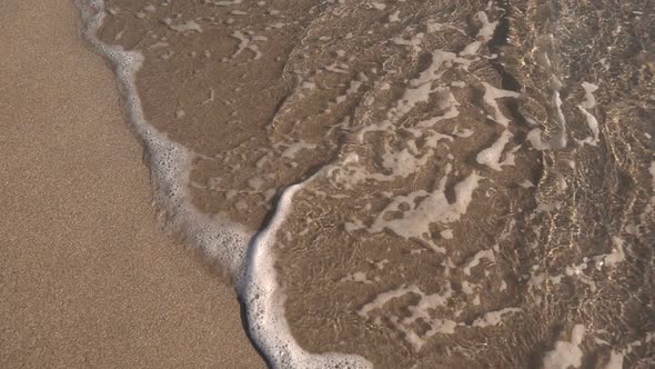 Overhead Shot Of Ocean Waves