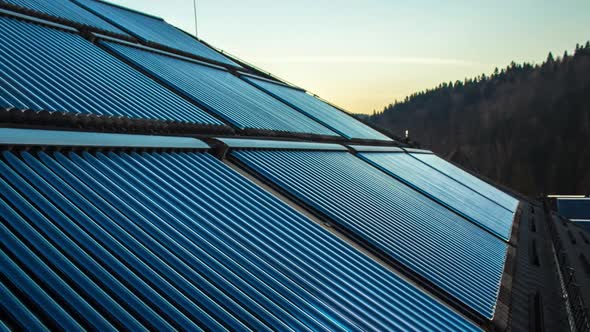 Vacuum Collectors. Solar Water Heater System alt