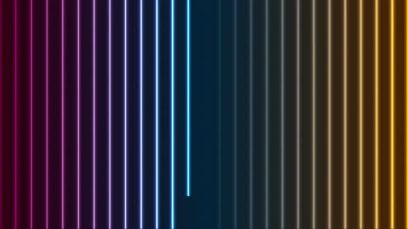 Colorful Neon Laser Tech Retro Lines