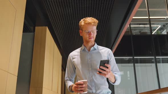 Young Adult Worker Text Messages and Has Internet Communication on Mobile Phone alt