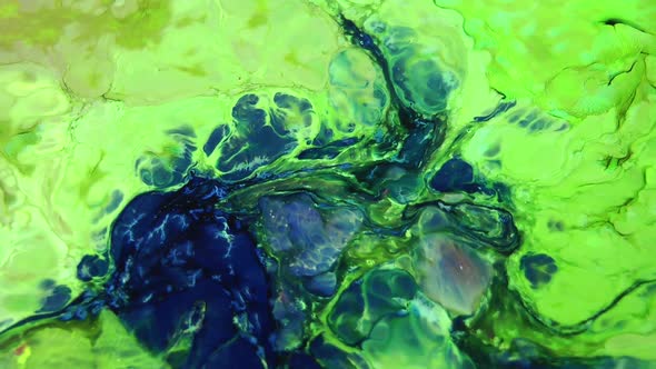 Abstract Bubbling Arty Pattern Liquid Paint Texture alt