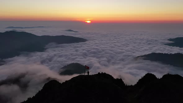 Sunset From The Mountain Top 10