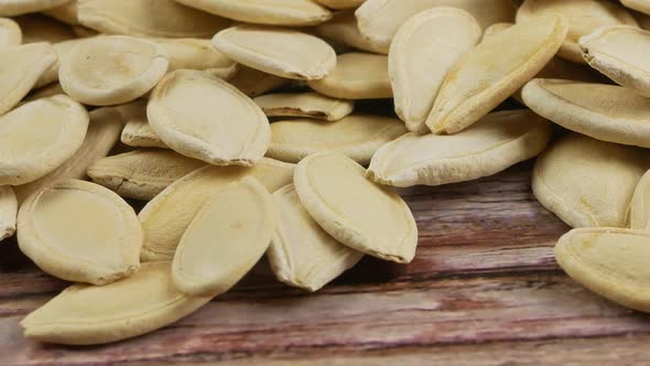 Pumpkin seeds close up alt