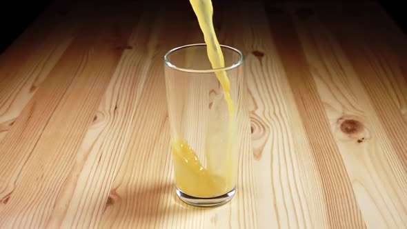 Juice Poured into a Glass