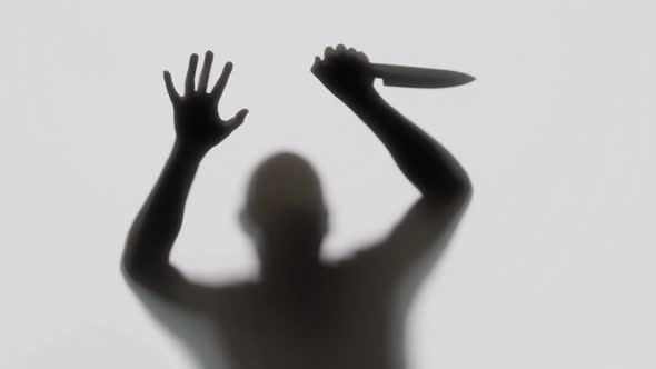 Silhouette of a Knife Wielding Killer alt