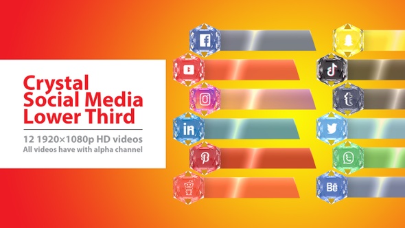 Crystal Social Media Lower Third alt
