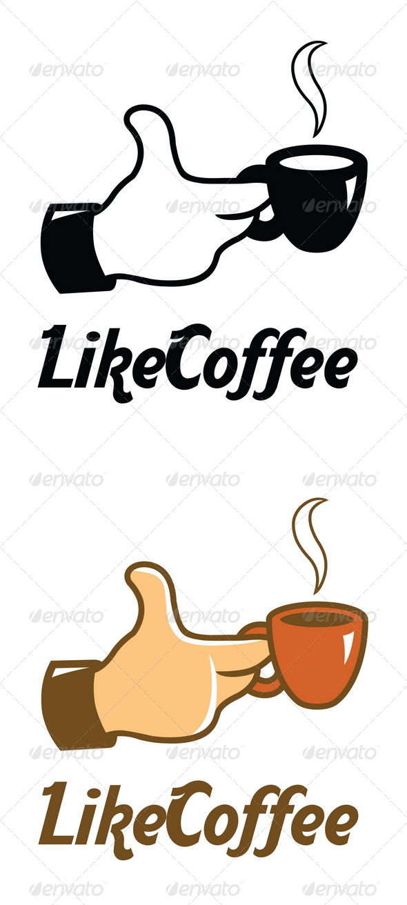 Like Coffee Logo Template - Objects Logo Templates